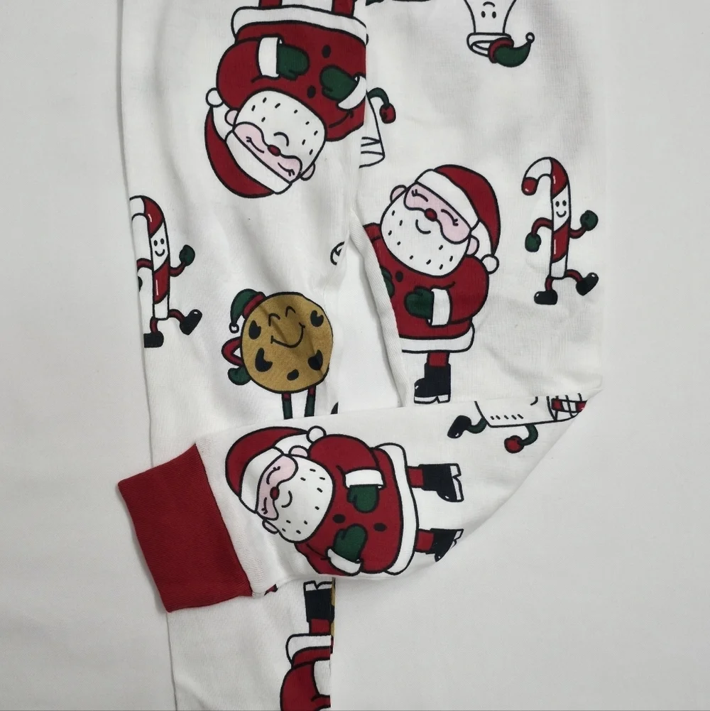 New Toddler Carter's Christmas Pajamas Size 3T - Unisex Holly Jolly Santa PJ Set